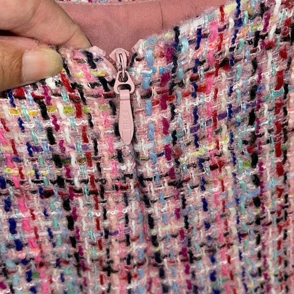 Lovers + Friends Revolve Dahlia Pink Barbie Tweed Skort Coquette Size XS - Picture 6 of 11